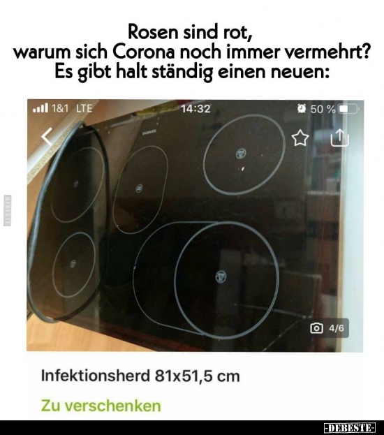 Rosen sind rot, warum sich Corona noch immer vermehrt?.. - Lustige Bilder | DEBESTE.de