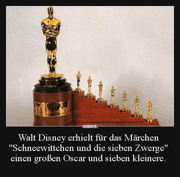 Walt Disney erhielt für das Märchen "Schneewittchen und.." - Lustige Bilder | DEBESTE.de