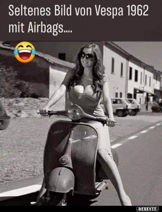 Seltenes Bild von Vespa 1962 mit Airbags... - Lustige Bilder | DEBESTE.de