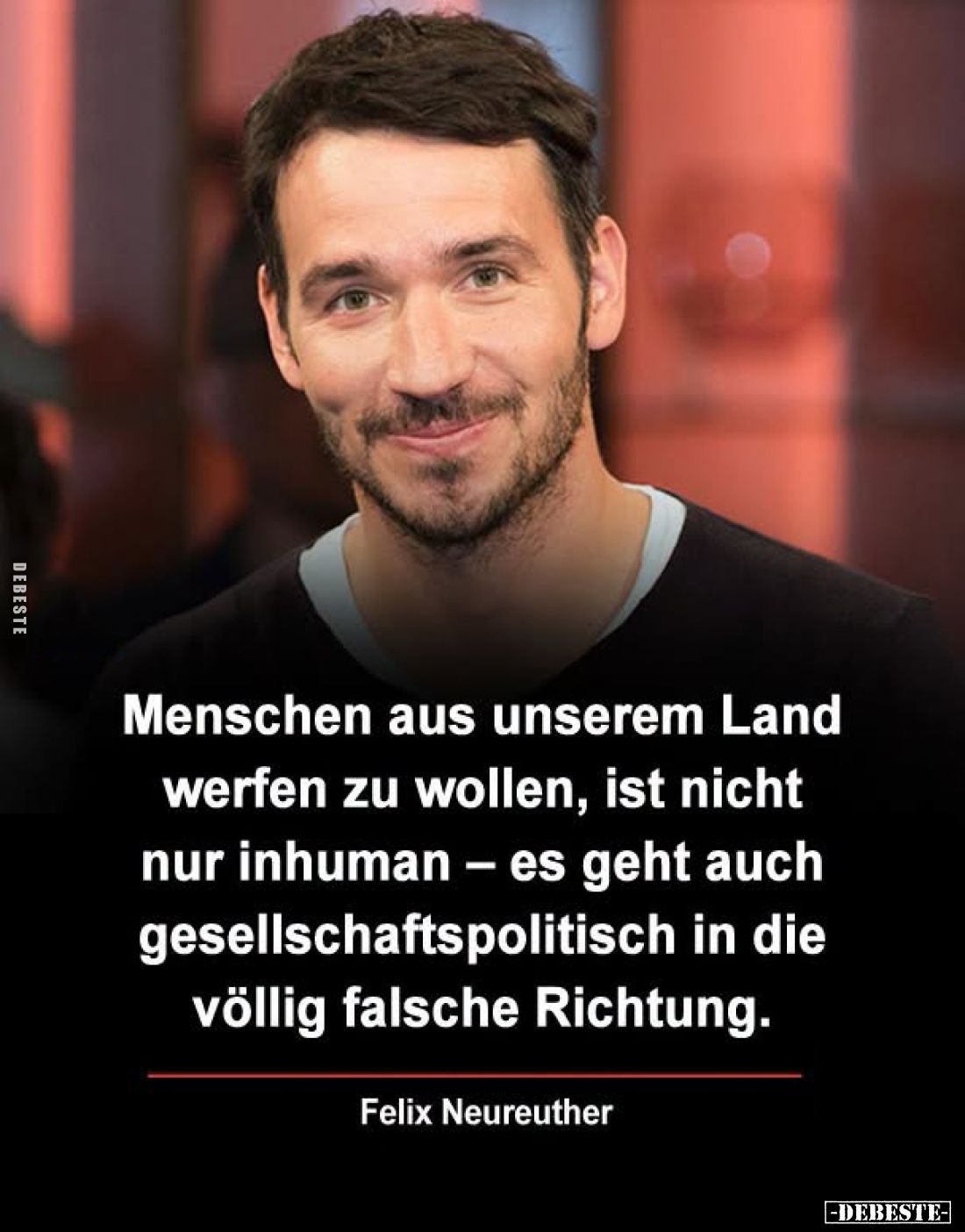 Menschen aus unserem Land werfen zu wollen, ist nicht nur inhuman - es geht auch gesellschaftspolitisch in die völlig falsche...