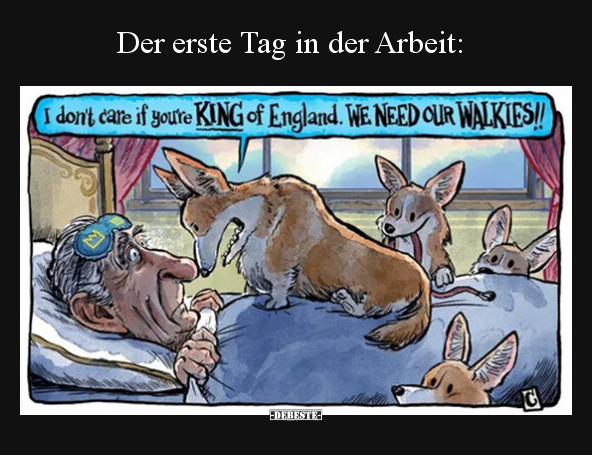 Der erste Tag in der Arbeit: