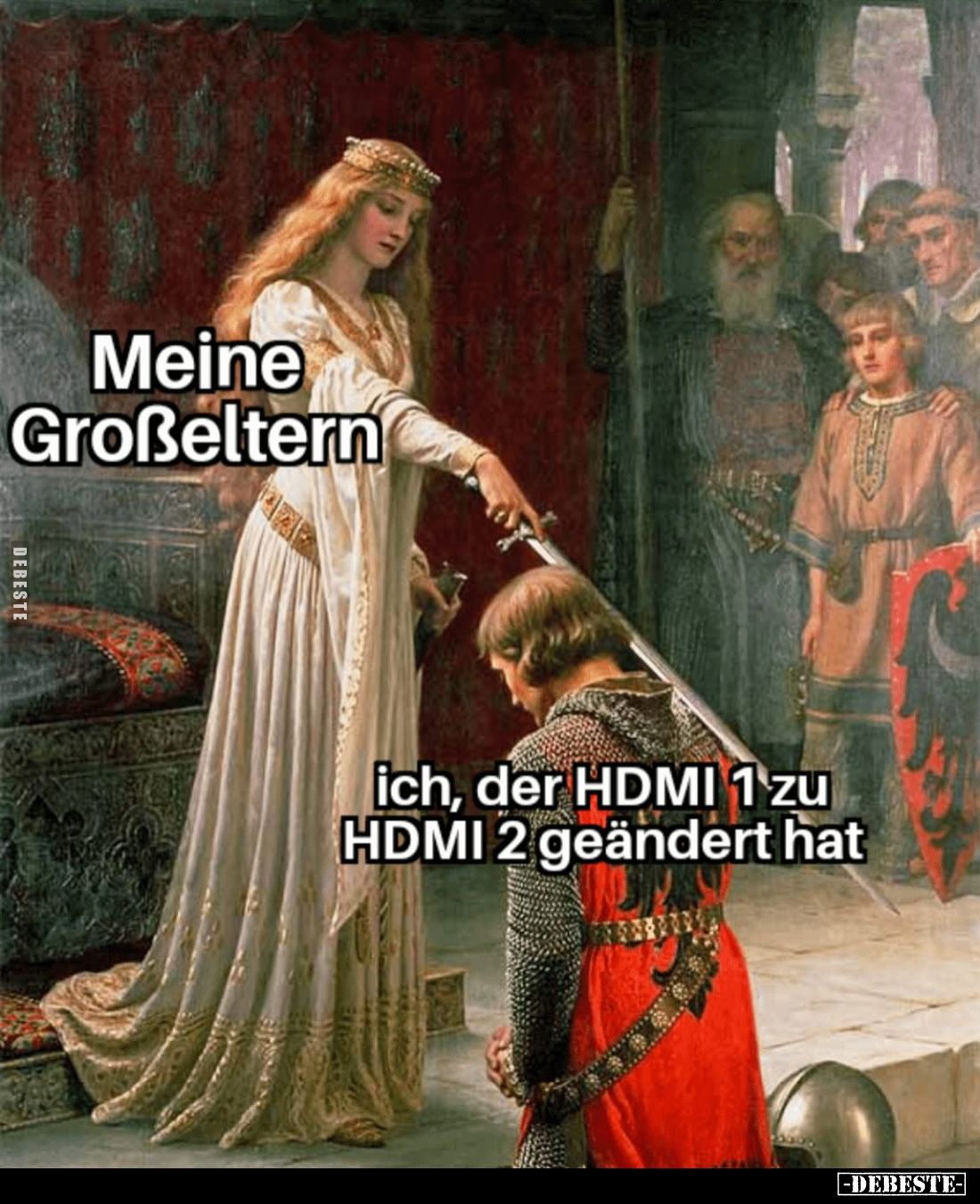 Meine Großeltern und
ich, der HDMI 1 zu HDMI 2 geändert hat.