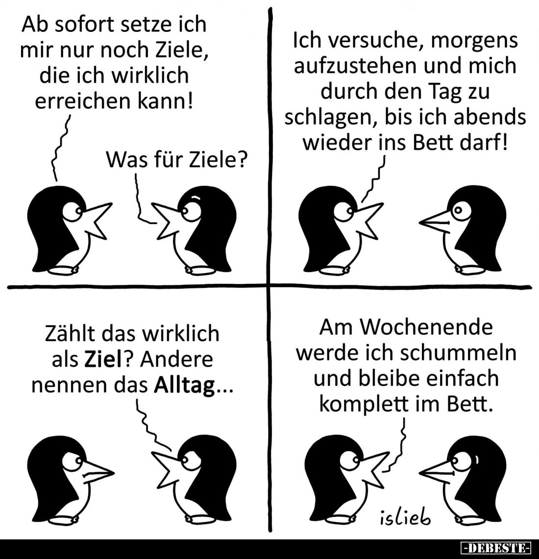 Ab sofort setze ich mir nur noch Ziele... - Lustige Bilder | DEBESTE.de