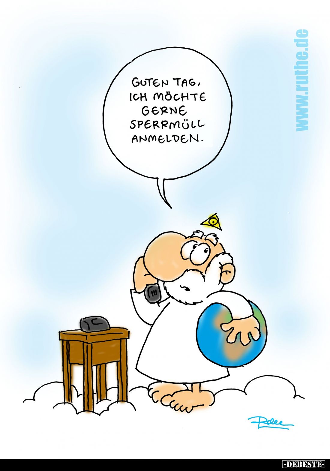 Guten Tag, ich möchte gerne Sperrmüll anmelden.