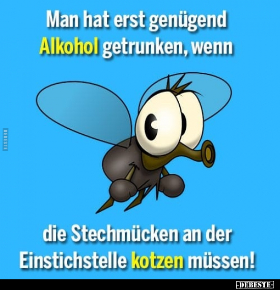 Man hat erst genügend Alkohol getrunken, wenn die.. - Lustige Bilder | DEBESTE.de