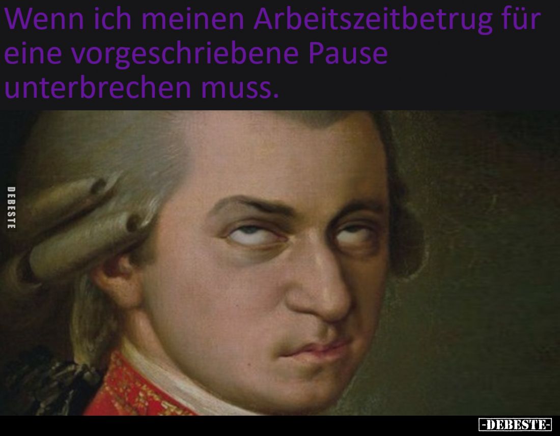 Wenn ich meinen Arbeitszeitbetrug für eine vorgeschriebene Pause unterbrechen muss.