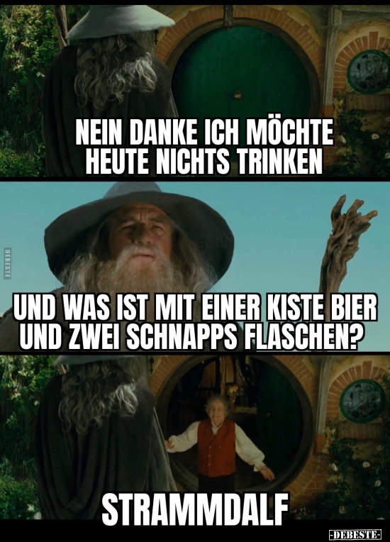 Nein danke ich möchte heute nichts trinken..