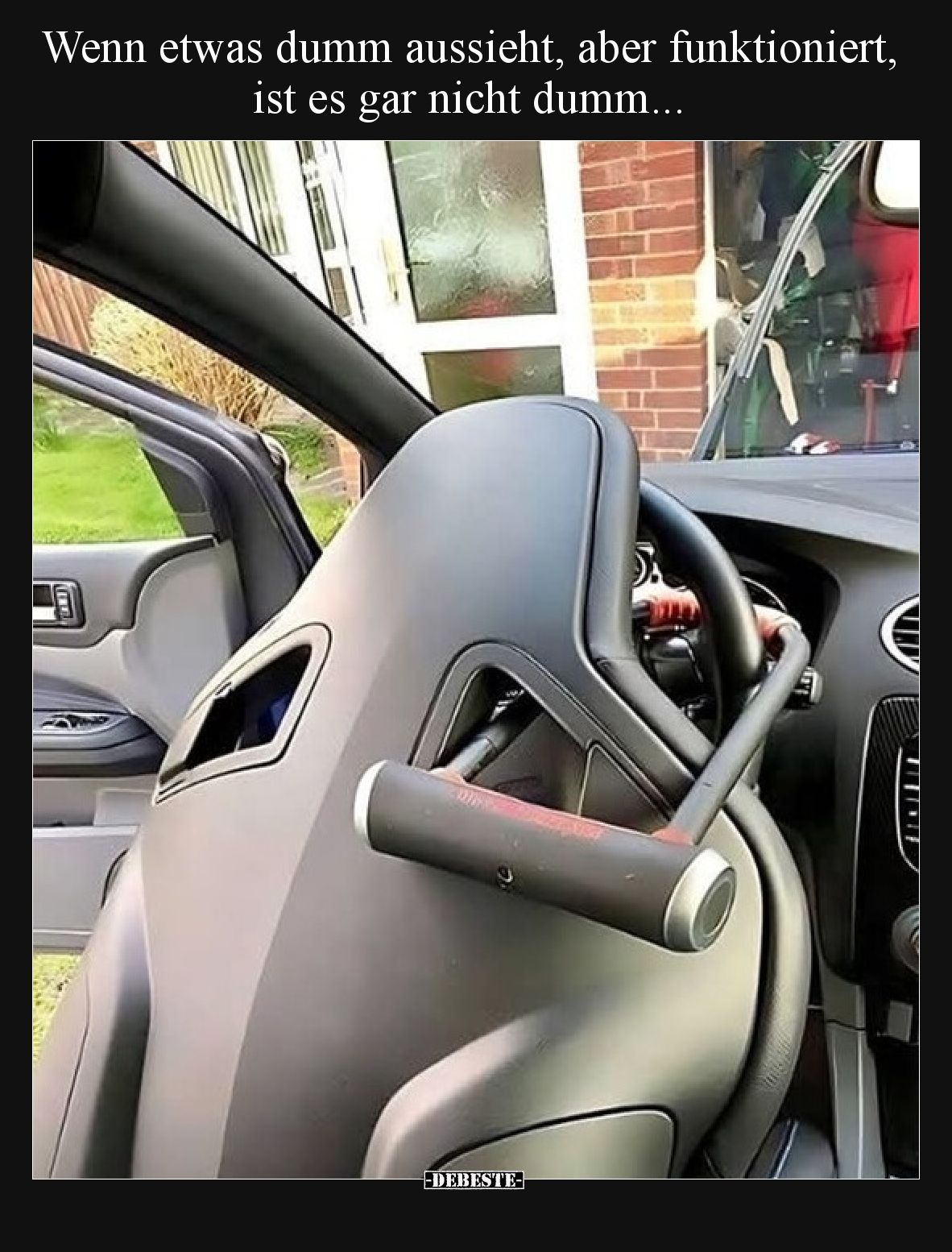 Wenn etwas dumm aussieht, aber funktioniert, ist es gar nicht dumm...