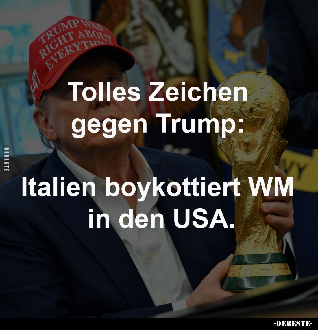 Tolles Zeichen gegen Trump... - Lustige Bilder | DEBESTE.de