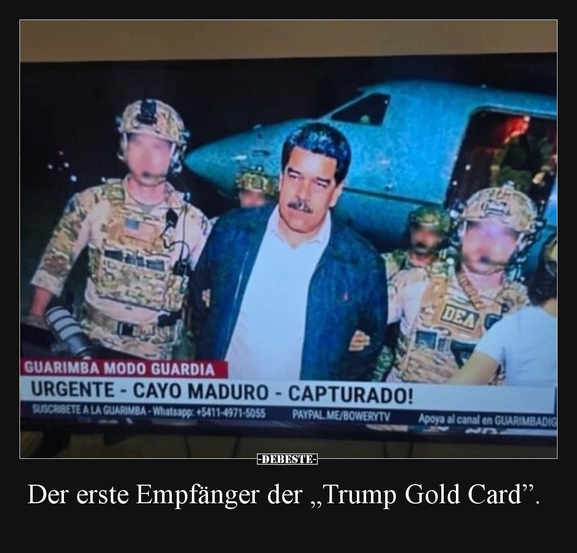 Der erste Empfänger der „Trump Gold Card”.