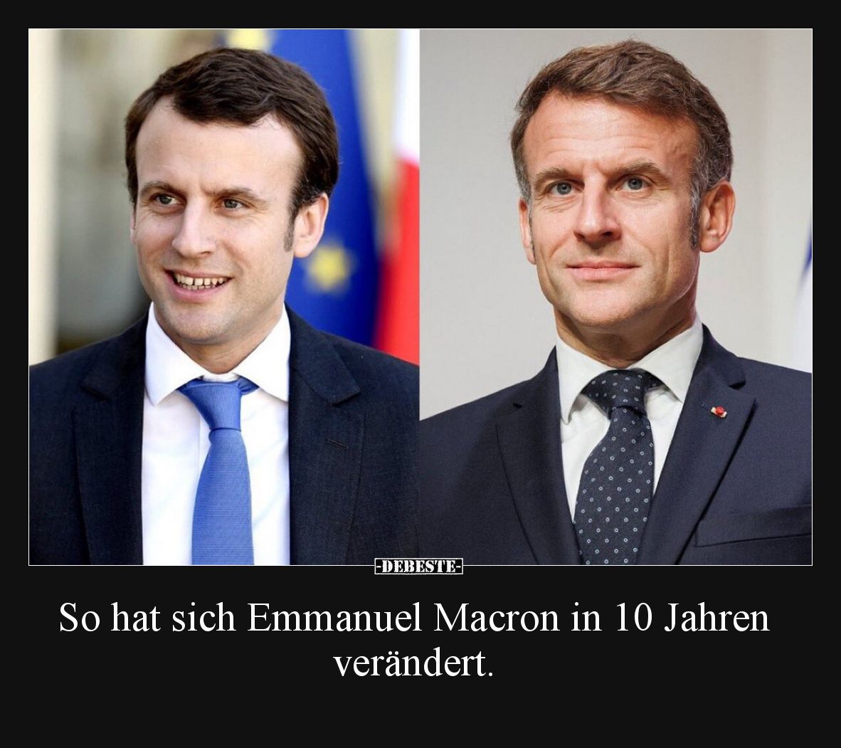 So hat sich Emmanuel Macron in 10 Jahren verändert... - Lustige Bilder | DEBESTE.de