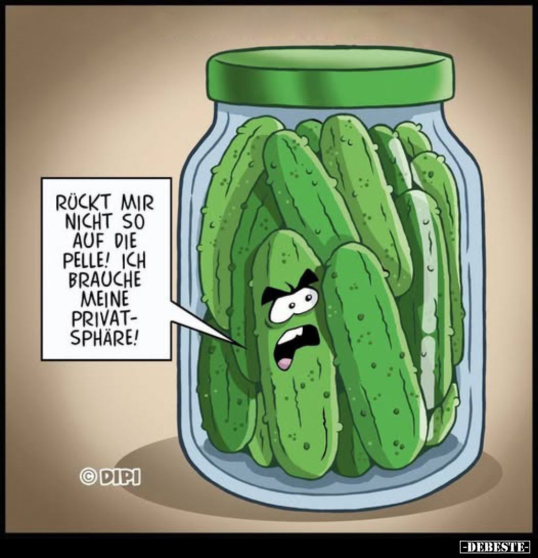 Rückt mir nie tak auf die Pelle! Ich brauche meine Privatsphäre!