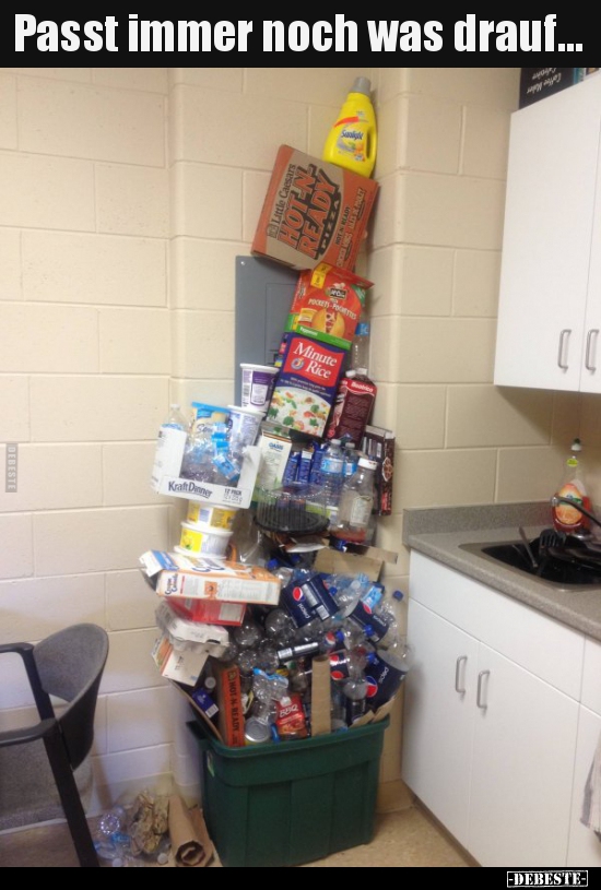 Passt immer noch was drauf...