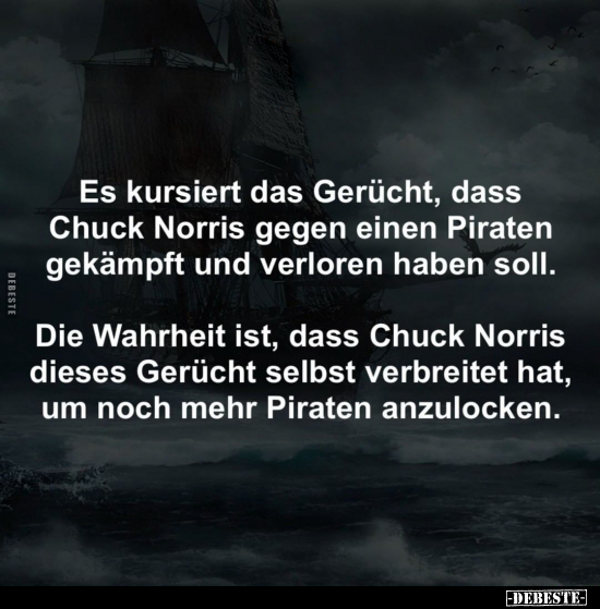 Es kursiert das Gerücht, dass Chuck Norris gegen einen.. - Lustige Bilder | DEBESTE.de