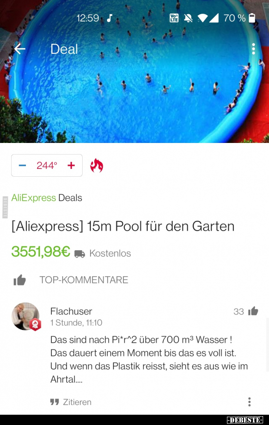 15m Pool für den Garten.. - Lustige Bilder | DEBESTE.de