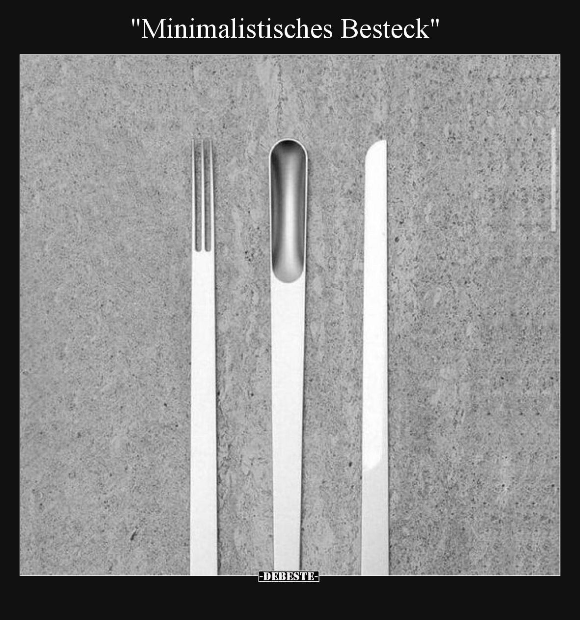 Minimalistisches Besteck