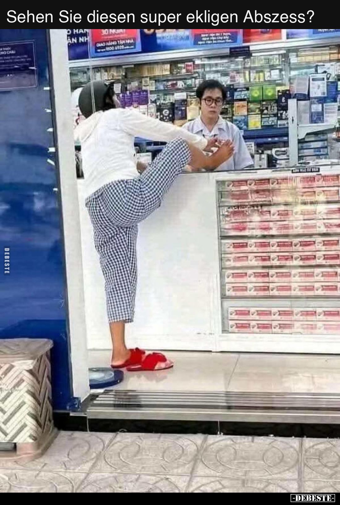 Sehen Sie diesen super ekligen Abszess?..