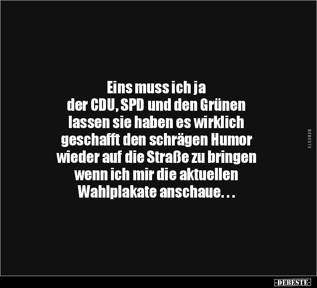 Geschafft, Humor, Wenn