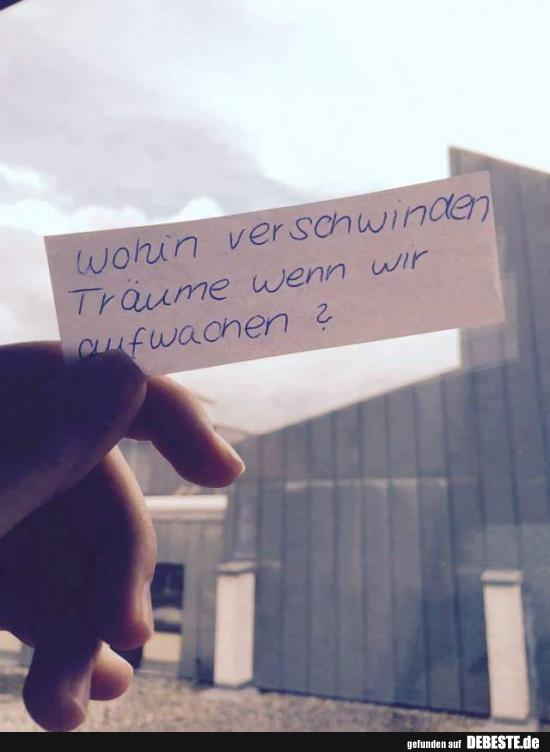 Wohin verschwinden Träume wenn wir aufwachen?