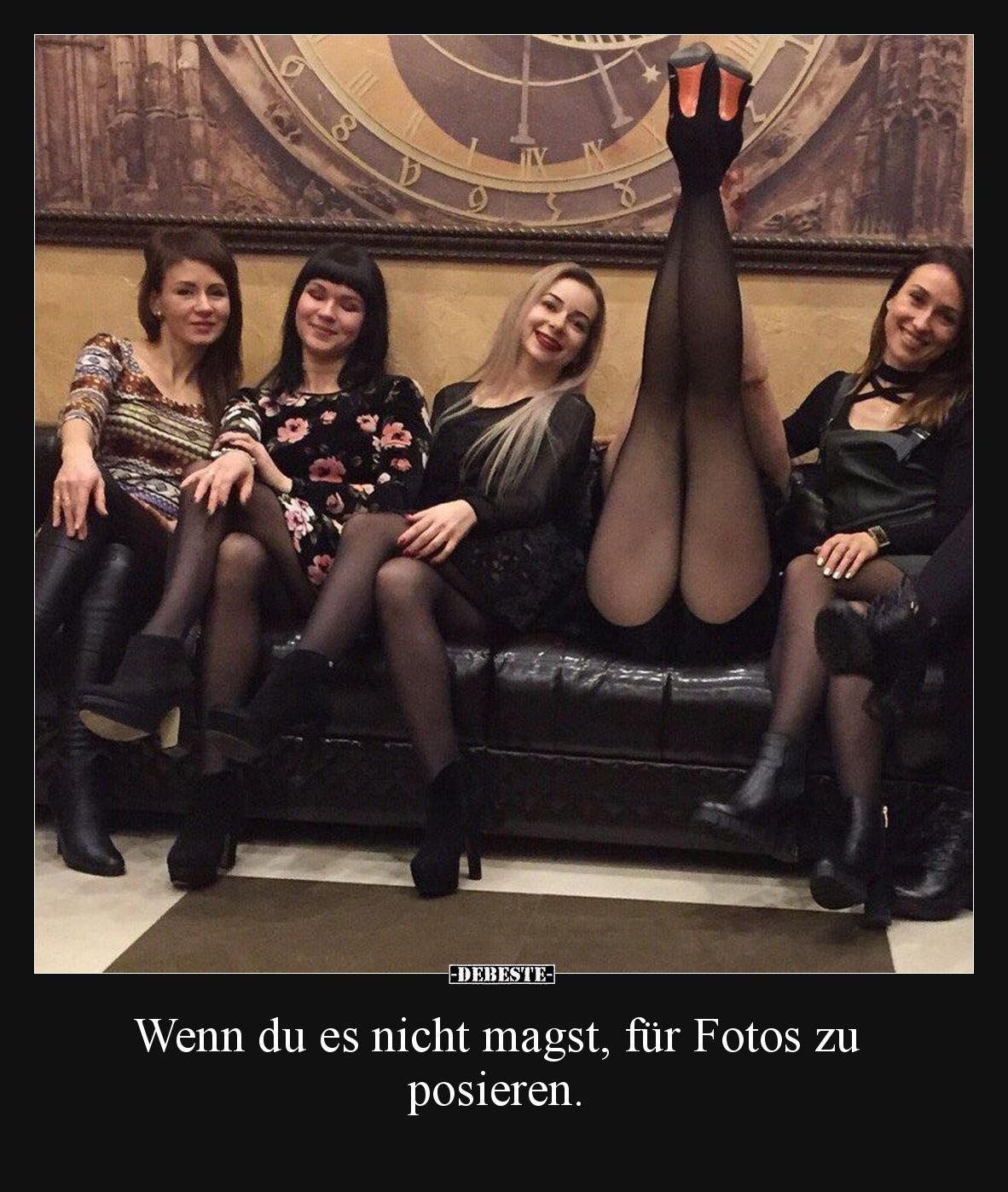 Wenn du es nicht magst, für Fotos zu posieren.