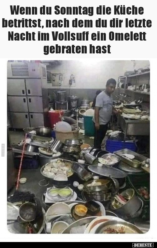 Wenn du Sonntag die Küche betrittst.. - Lustige Bilder | DEBESTE.de