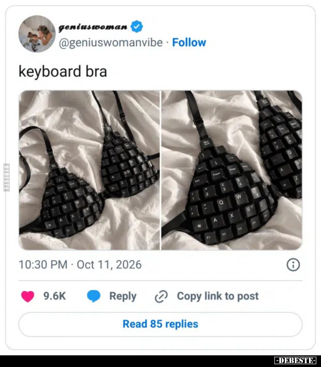 keyboard bra