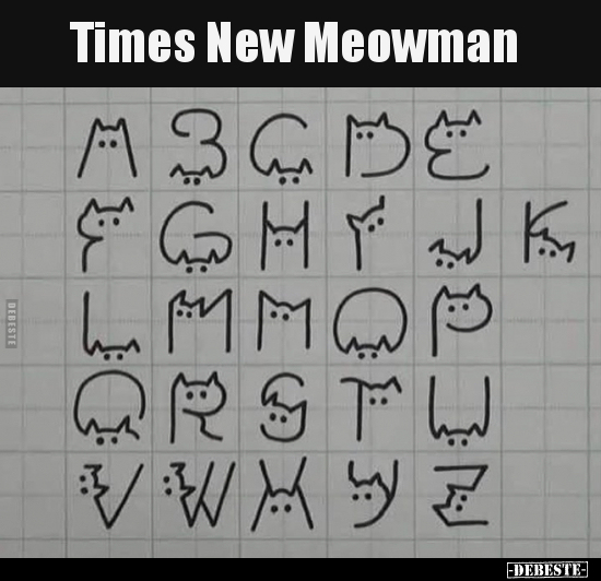 Times New Meowman.. - Lustige Bilder | DEBESTE.de