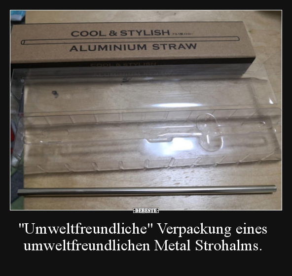 "Umweltfreundliche" Verpackung eines umweltfreundlichen..