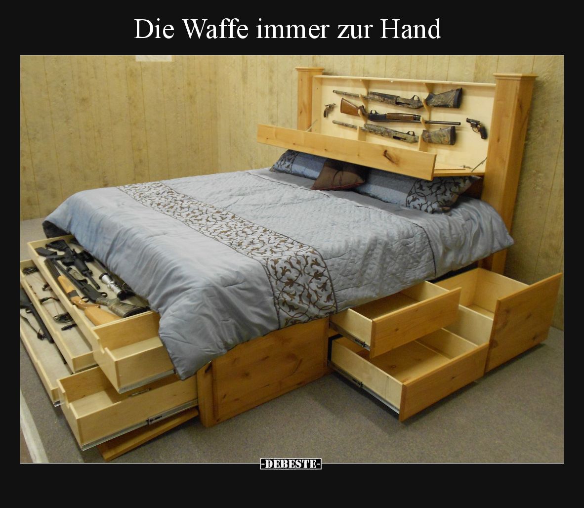 Die Waffe immer zur Hand