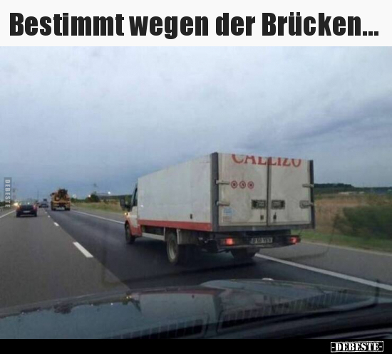 Bestimmt wegen der Brücken... - Lustige Bilder | DEBESTE.de