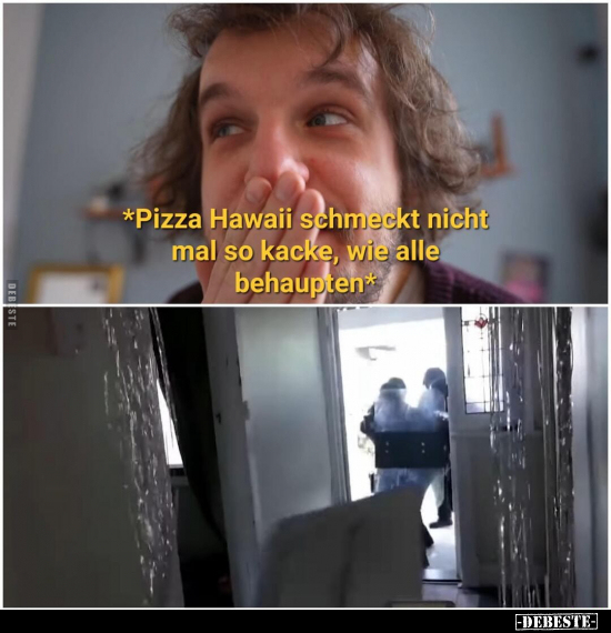*Pizza Hawaii schmeckt nicht mal so kacke, wie alle.. - Lustige Bilder | DEBESTE.de
