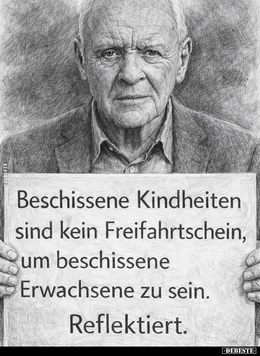 Beschissene Kindheiten sind kein Freifahrtschein... - Lustige Bilder | DEBESTE.de