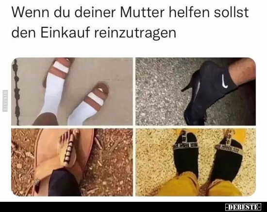 Wenn du deiner Mutter helfen sollst den Einkauf.. - Lustige Bilder | DEBESTE.de