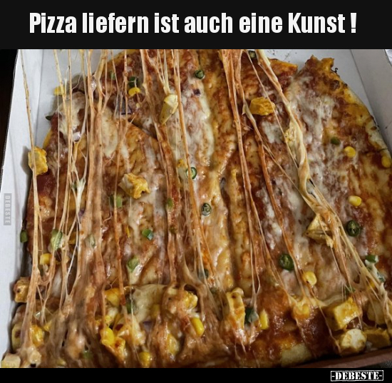 Pizza liefern ist auch eine Kunst.. - Lustige Bilder | DEBESTE.de