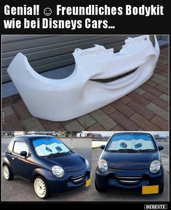 Genial! ☺ Freundliches Bodykit wie bei Disneys Cars... - Lustige Bilder | DEBESTE.de