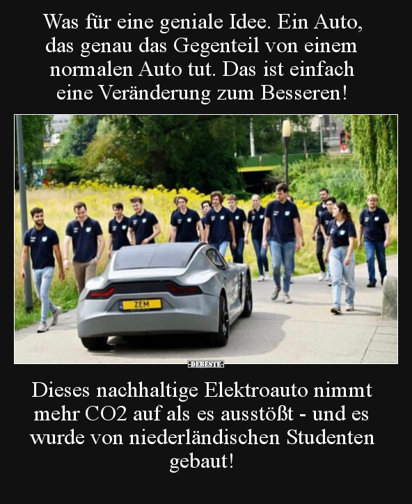Was für eine geniale Idee. Ein Auto, das genau das.. - Lustige Bilder | DEBESTE.de