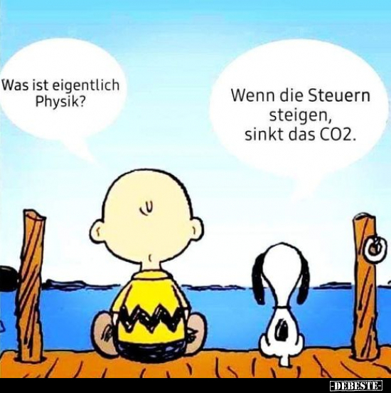 Was ist eigentlich Physik? Wenn die Steuern steigen, sinkt das CO2.. - Lustige Bilder | DEBESTE.de