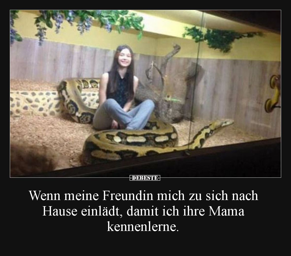 Wenn meine Freundin mich zu sich nach Hause einlädt, damit ich ihre Mama kennenlerne.