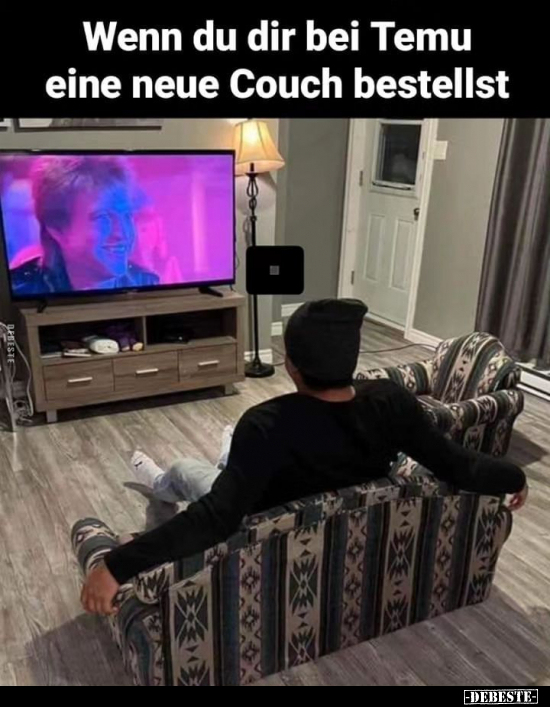 Wenn du dir bei Temu eine neue Couch bestellst.. - Lustige Bilder | DEBESTE.de