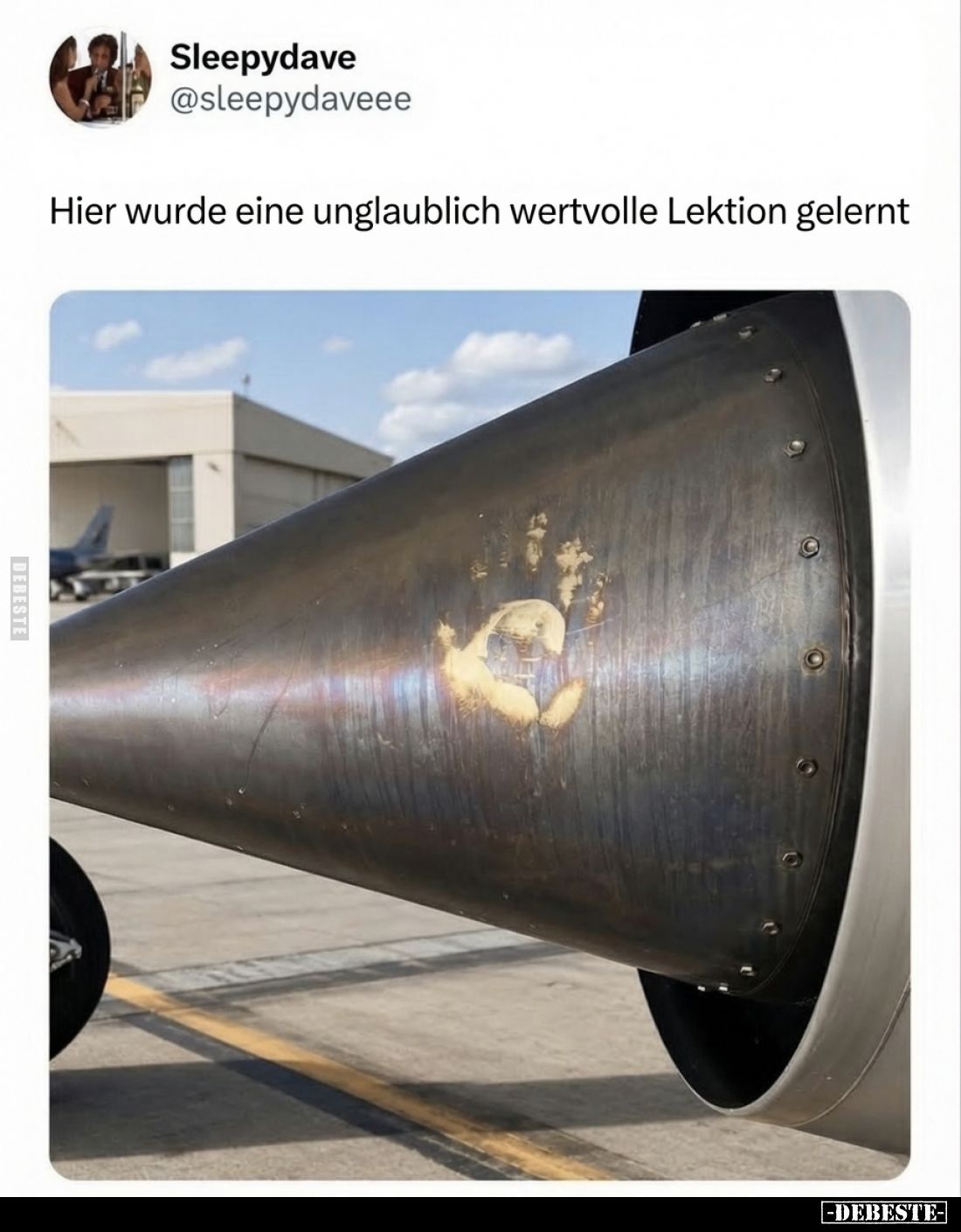 Hier wurde eine unglaublich wertvolle Lektion gelernt