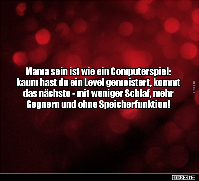 Mama, Schlaf, Ohne