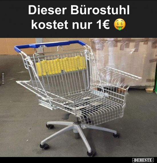 Dieser Bürostuhl kostet nur 1€.. - Lustige Bilder | DEBESTE.de