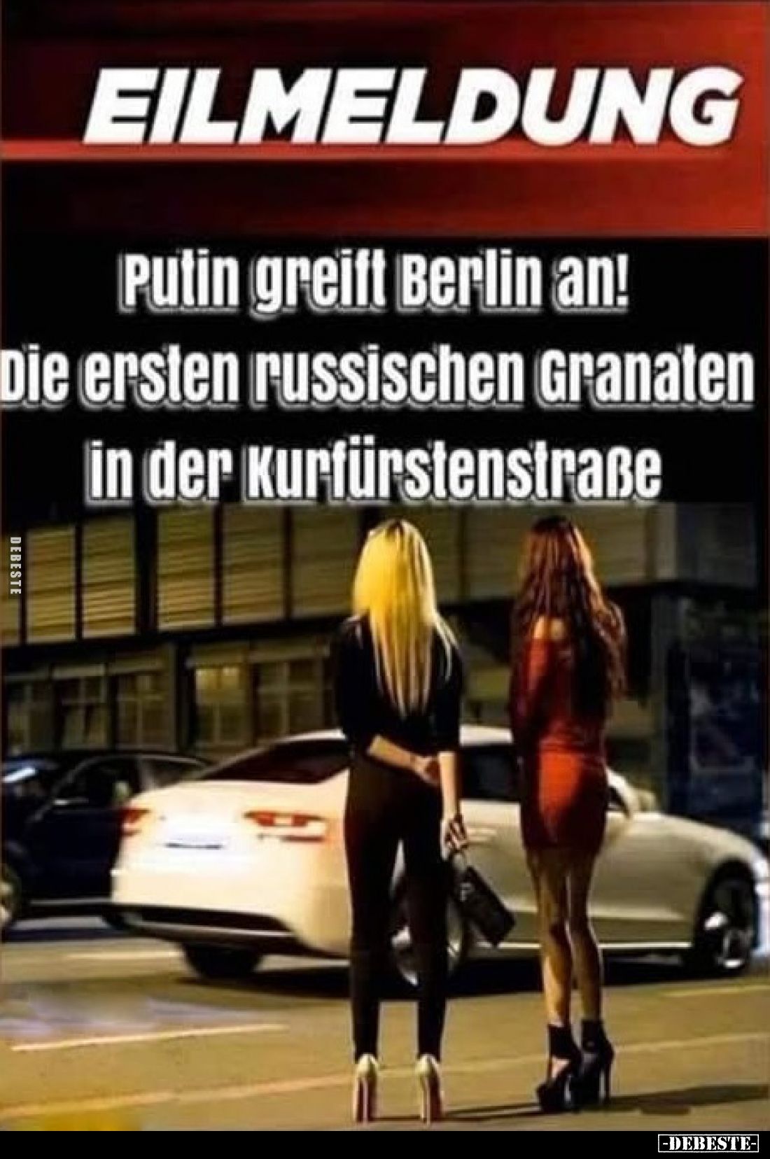 EILMELDUNG
Putin greift Berlin an! Die ersten russischen Granaten in der Kurfürstenstraße