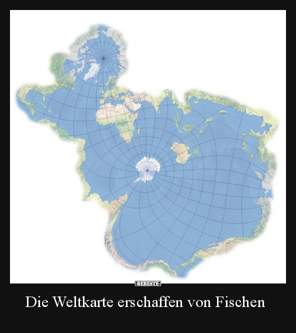 Die Weltkarte erschaffen von Fischen.. - Lustige Bilder | DEBESTE.de