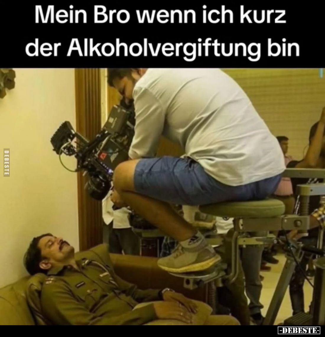 Mein Bro wenn ich kurz der Alkoholvergiftung bin