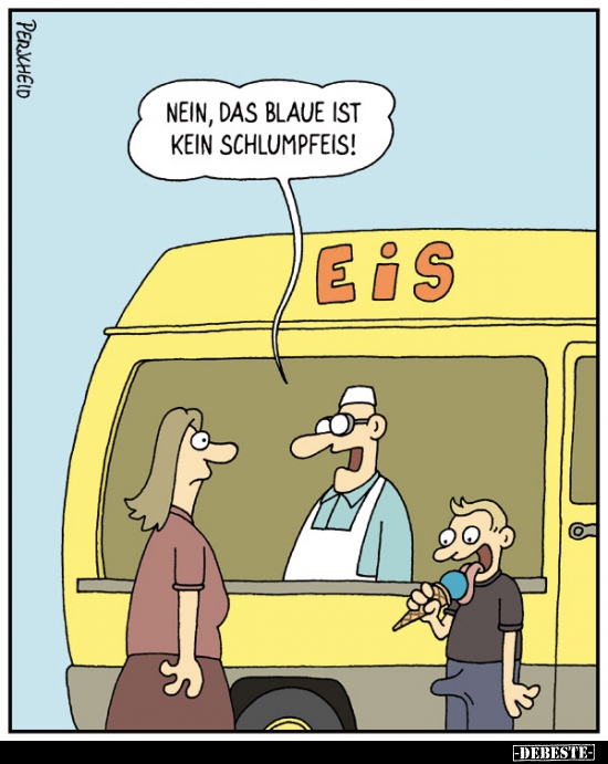 Nein, das blaue ist kein Schlumpfeis!.. - Lustige Bilder | DEBESTE.de