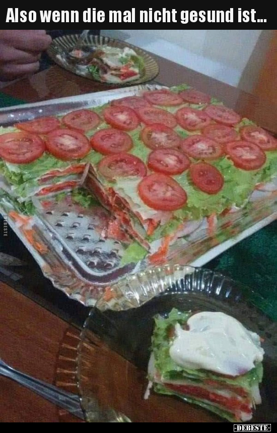 Also wenn die mal nicht gesund ist...