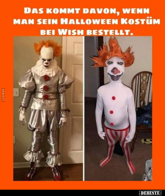 Das kommt davon, wenn man sein Halloween Kostüm bei Wish.. - Lustige Bilder | DEBESTE.de