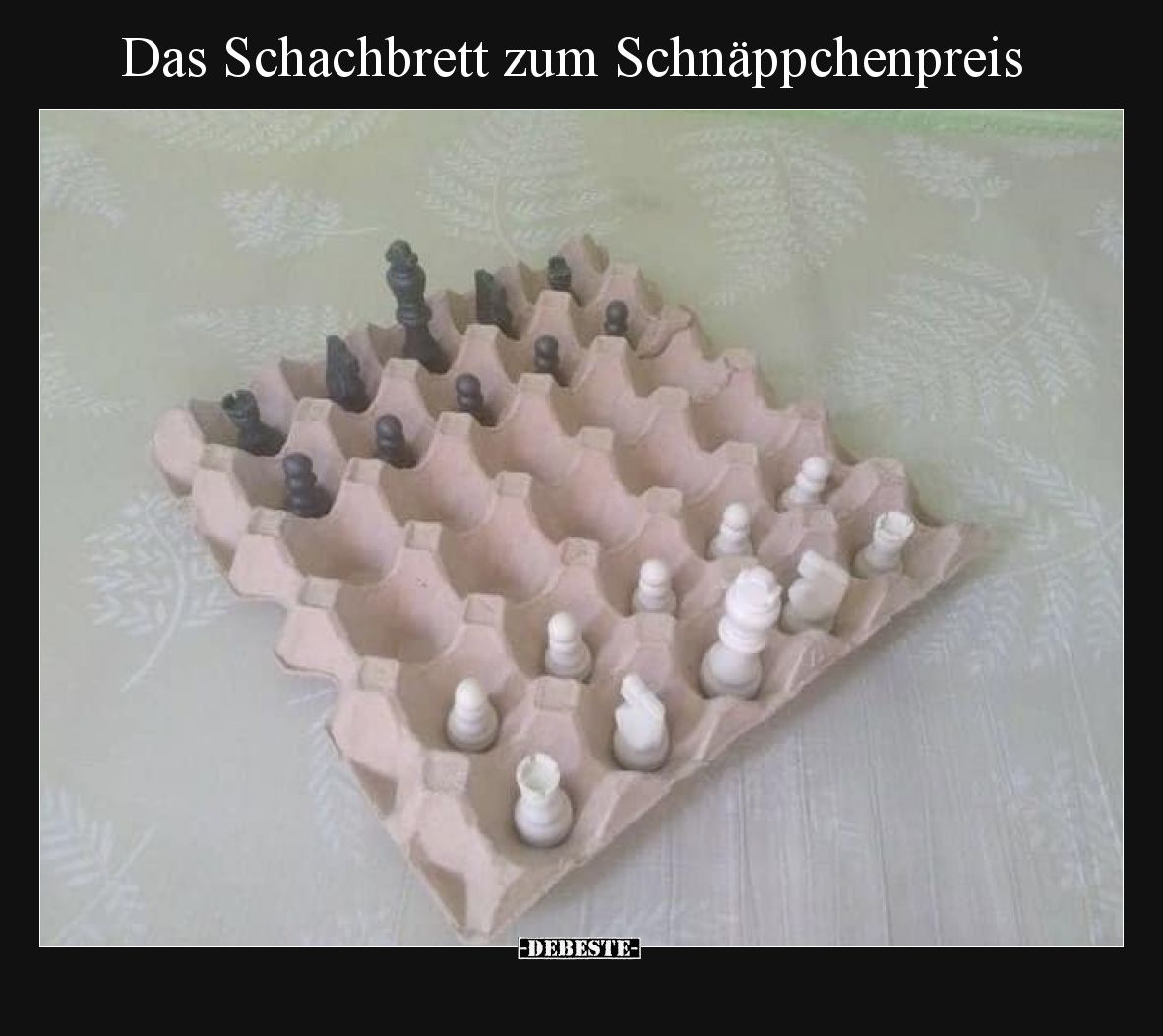 Das Schachbrett zum Schnäppchenpreis.. - Lustige Bilder | DEBESTE.de