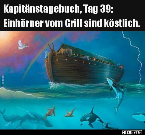 Kapitänstagebuch, Tag 39: Einhörner vom Grill sind.. - Lustige Bilder | DEBESTE.de